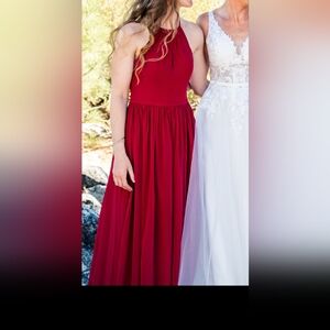 Azazie Kailyn Burgundy Bridesmaid Dress, A2
